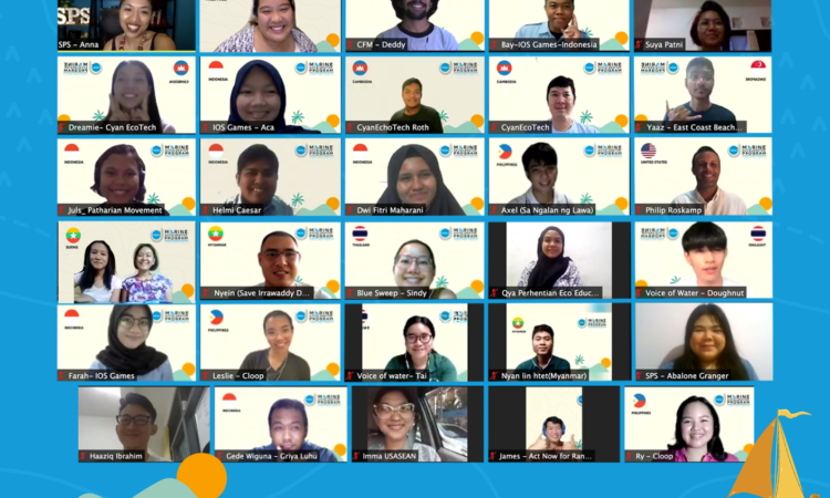 U.S. Embassy Public Affairs Counselor Philip Roskamp and Save the Philippine Seas Executive Director Anna Oposa lead the online launch of the YSEALI Marine Accelerator Program during Earth Day, April 22.