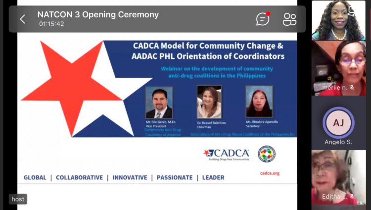 The U.S. Department of State Bureau of International Narcotics and Law Enforcement Affairs (INL)-organized 3rd National Conference of the Anti-Drug Abuse Coalitions of the Philippines, Inc. (AADAC) will take place from November 30 to December 2.