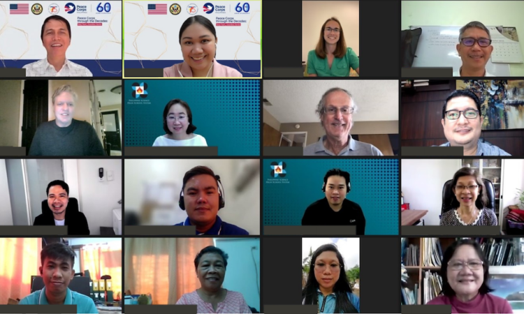 U.S. Peace Corps volunteers meet Peace Corps staff and Filipino partners as they begin their virtual assignments.