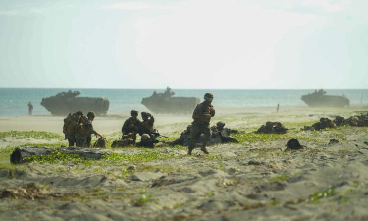 U.S. and Philippine Marines and sailors conduct a bilateral amphibious landing at Claveria, Cagayan.