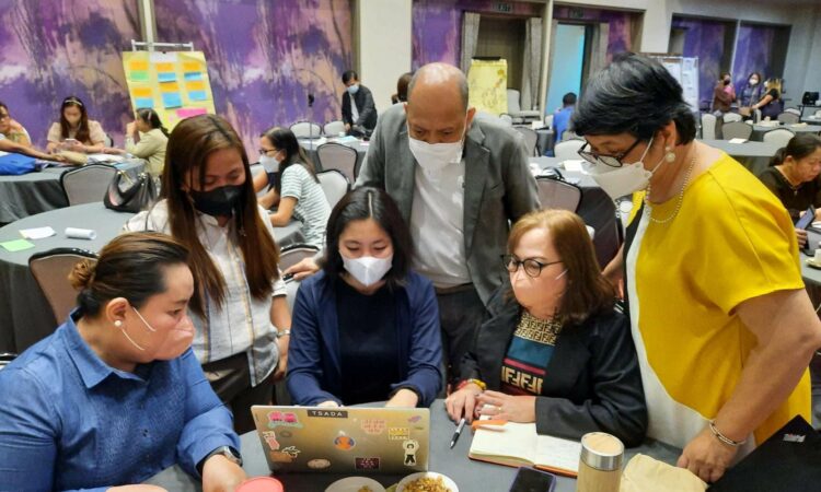 Personnel from Maybunga Elementary School in Pasig City design and prototype learning spaces for the future.
