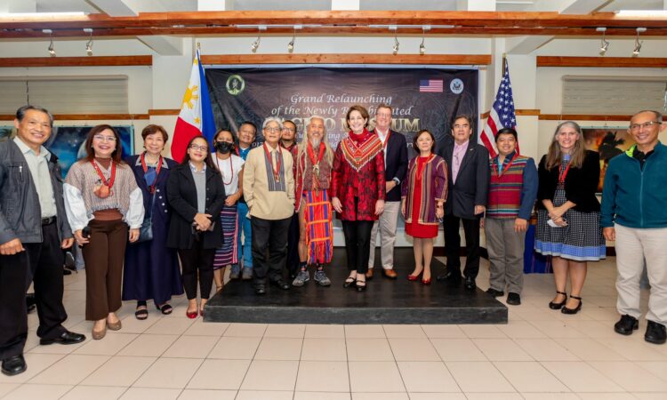 Ambassador Carlson joins Mayor Magalong, Baguio City Representative Mark Go, Baguio Museum President Fred Bagbagen, Baguio Museum OIC Executive Director Stella Maria de Guia, and National Artist Kidlat Tahimik at the grand relaunch of the Baguio Museum, supported by the U.S. government through the AFCP.