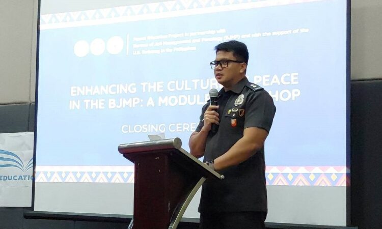 Jail Superintendent Christopher Penilla speaking behind a podium