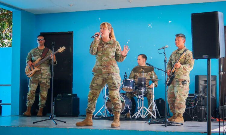 The United States Air Force Band of the Pacific performs at the Department of Social Welfare and Development’s Regional Rehabilitation Center for Youth in Pampanga.