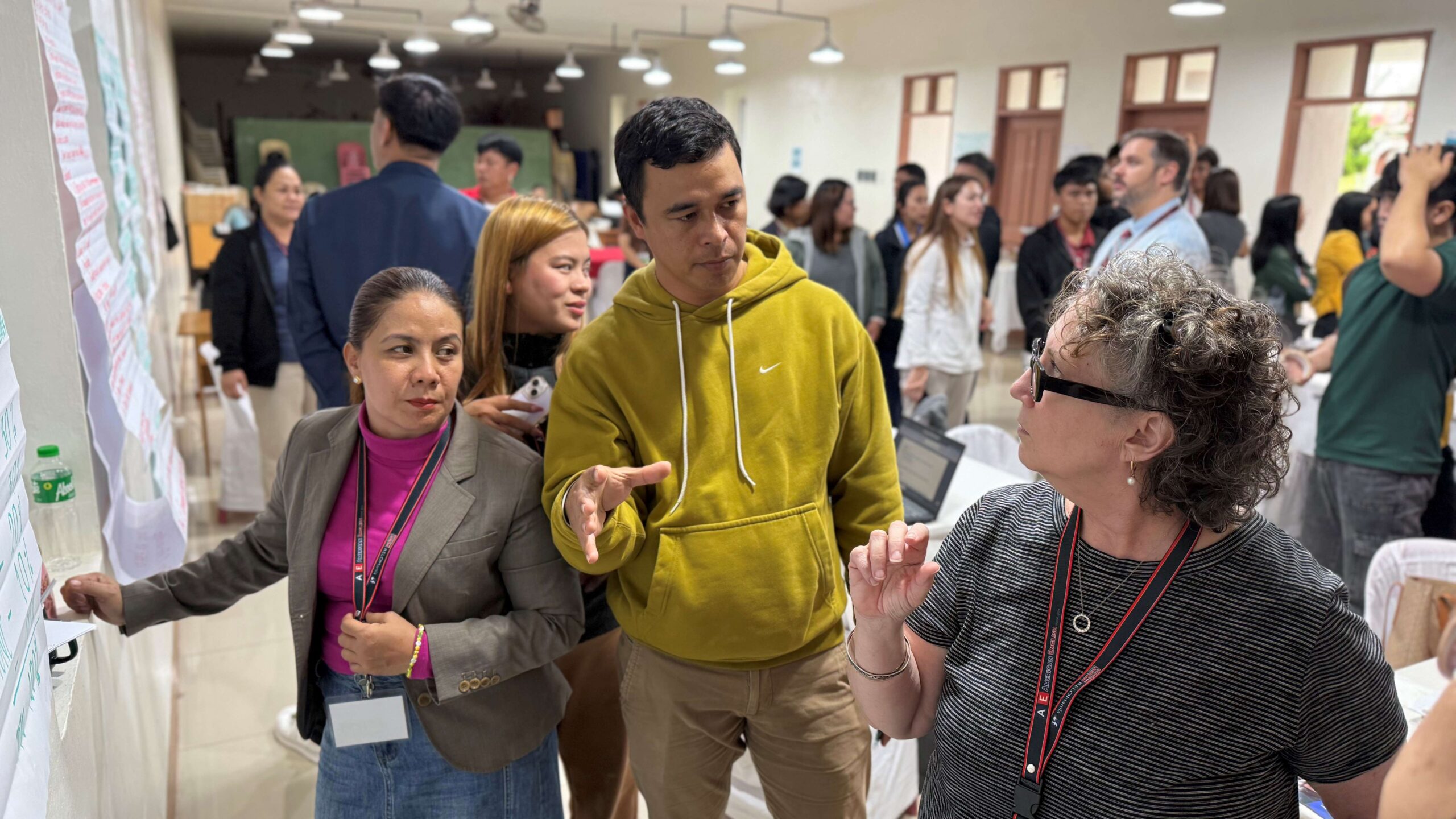 Batanes teachers present their classroom strategies to a U.S. English Language Fellow during a workshop organized by the U.S. Embassy’s Regional English Language Office